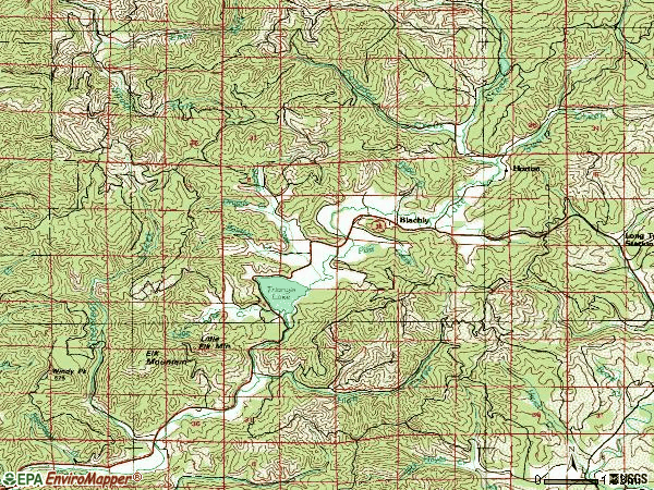 Zip code 97412 topographic map