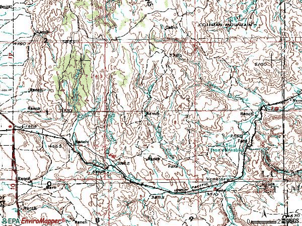 Zip code 97732 topographic map