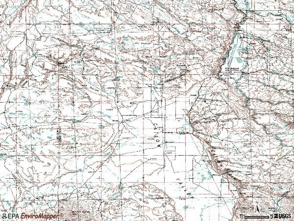 Zip code 97736 topographic map