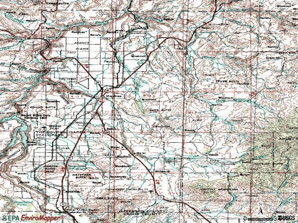 Zip code 97741 topographic map