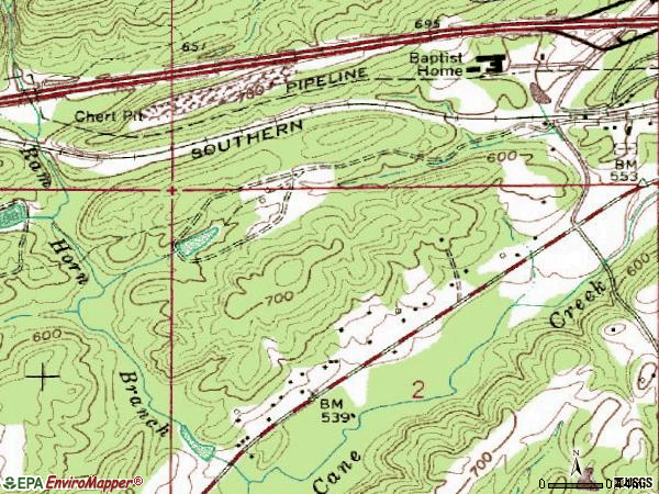 Zip code 35052 topographic map