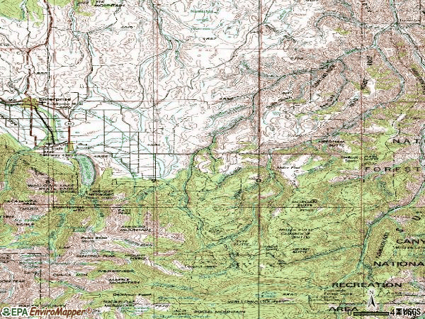 Zip code 97846 topographic map