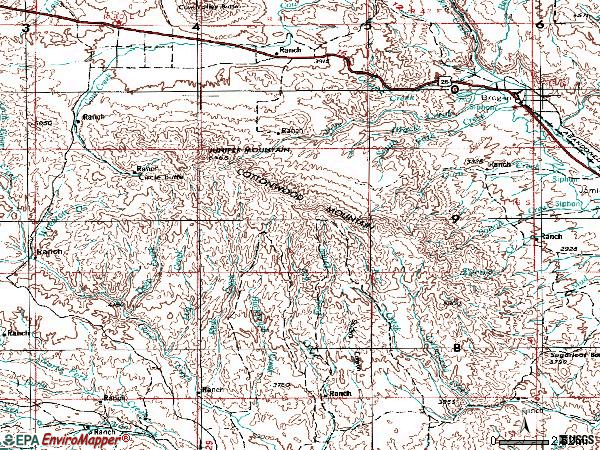 Zip code 97903 topographic map