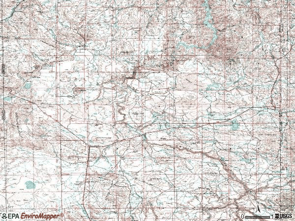 Zip code 97909 topographic map