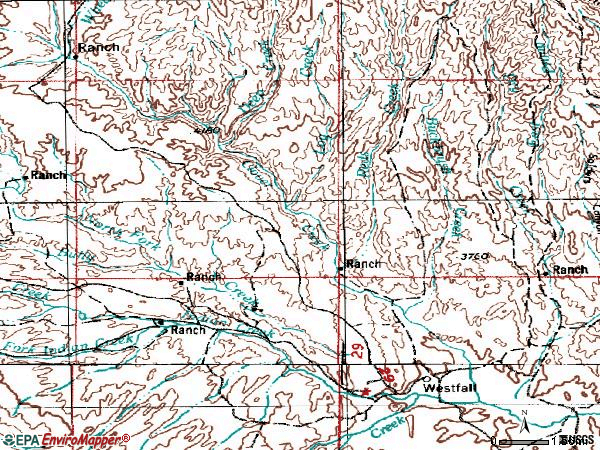 Zip code 97920 topographic map
