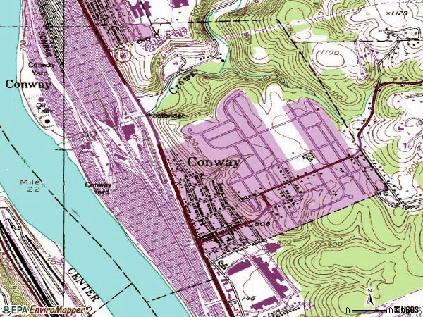Zip code 15027 topographic map