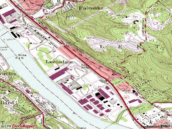 Zip code 15056 topographic map