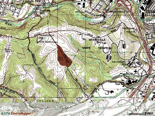 Zip code 15142 topographic map