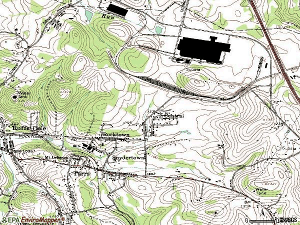 Zip code 15688 topographic map