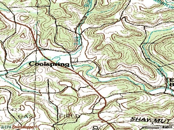 Zip code 15730 topographic map