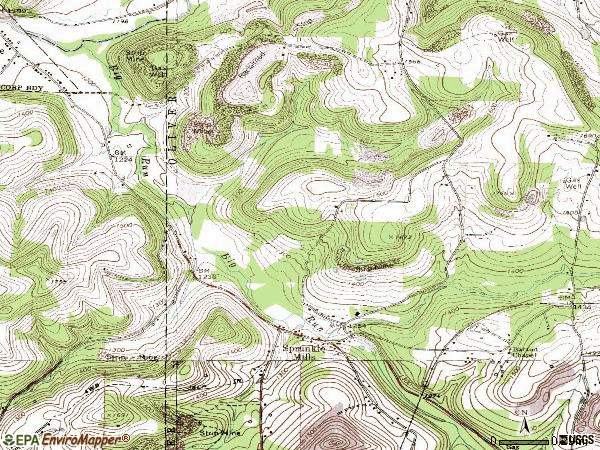 Zip code 15776 topographic map