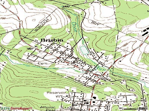 Zip code 16620 topographic map