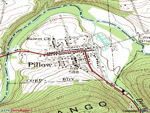 Zip code 17080 topographic map