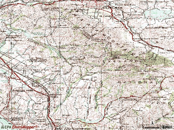 Zip code 00926 topographic map