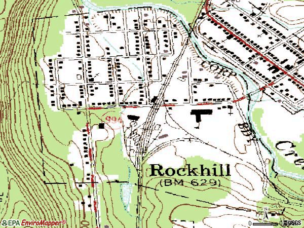 Zip code 17249 topographic map