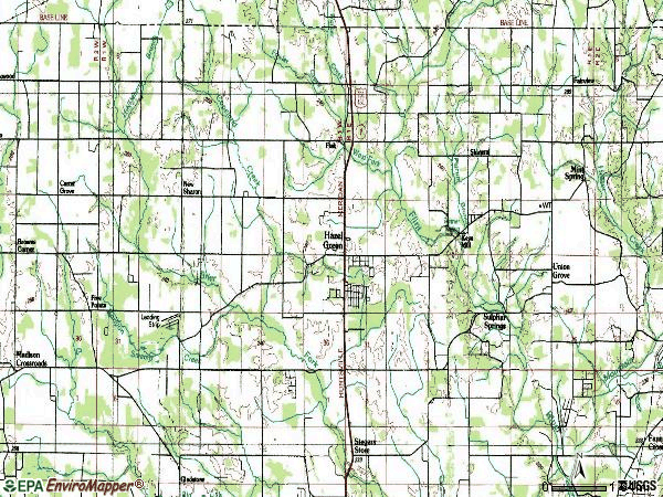 Zip code 35750 topographic map