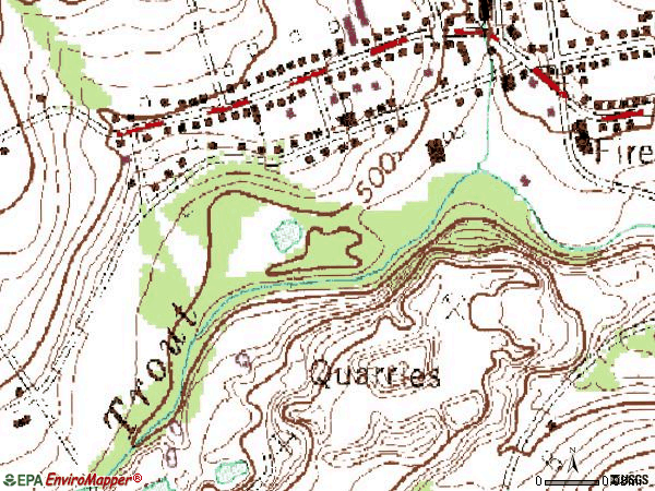 Zip code 18079 topographic map