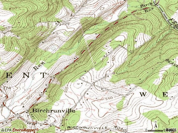Zip code 19421 topographic map
