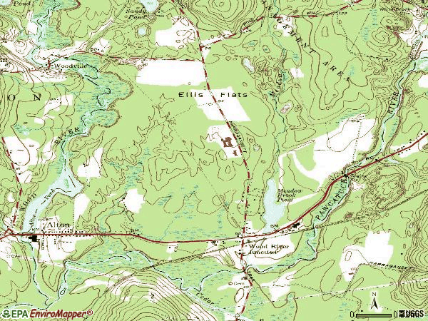 Zip code 02894 topographic map