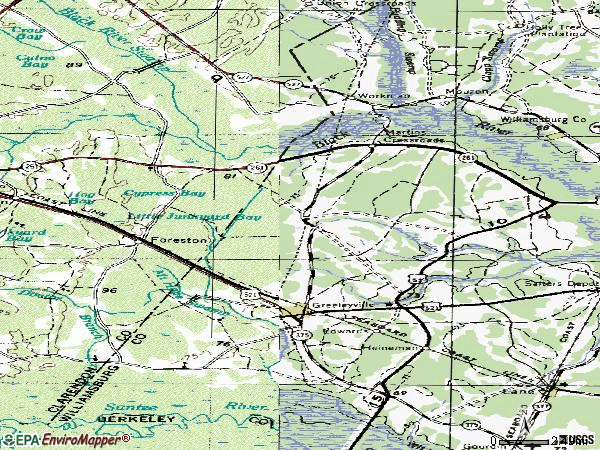 Zip code 29056 topographic map
