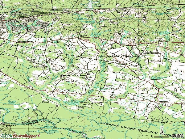 Zip code 29061 topographic map