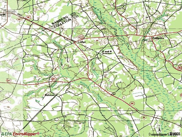 Zip code 29082 topographic map