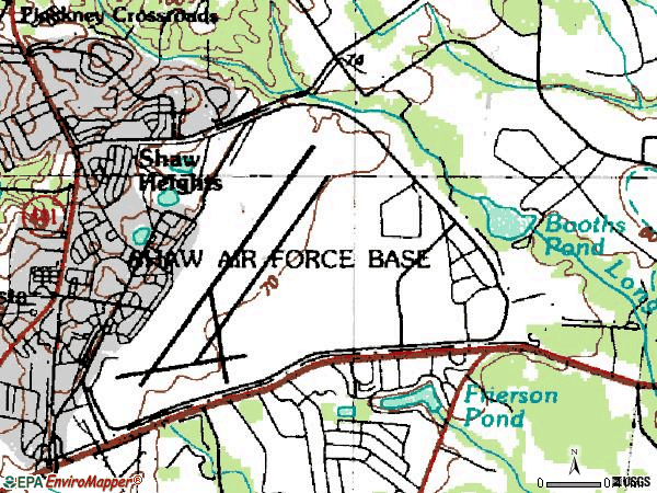 Zip code 29152 topographic map