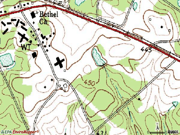 Zip code 29177 topographic map