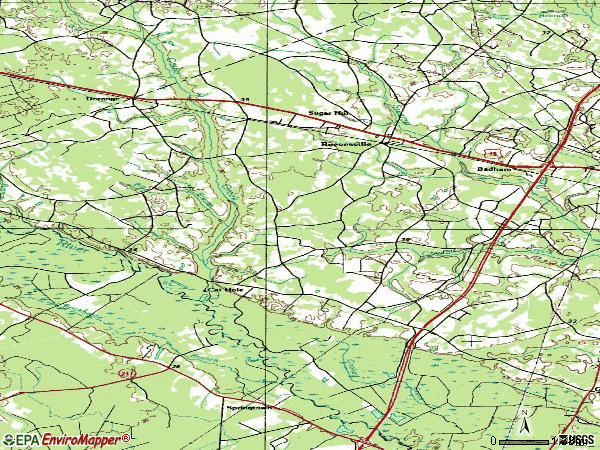 Zip code 29471 topographic map