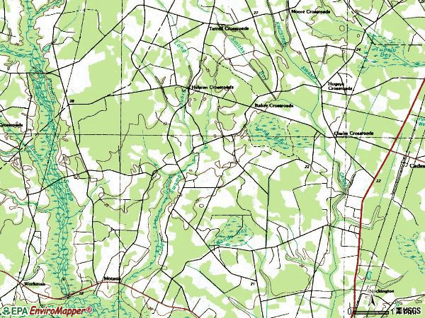 Zip code 29518 topographic map