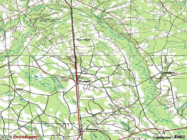 Zip code 29530 topographic map