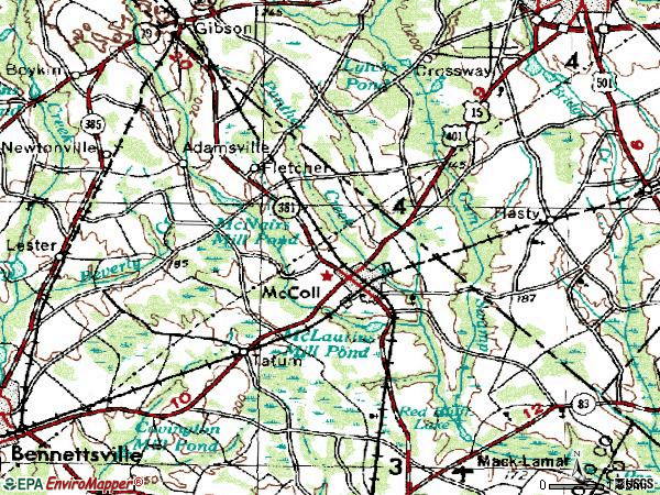 Zip code 29570 topographic map