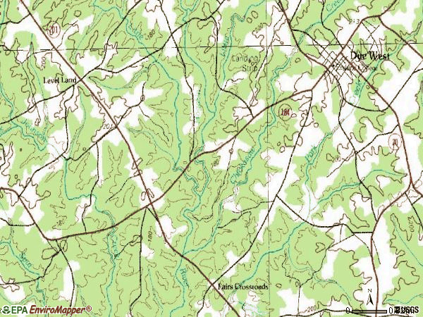 Zip code 29639 topographic map
