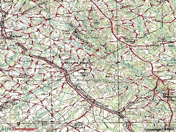 Zip code 29654 topographic map