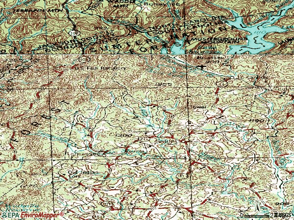Zip code 29676 topographic map
