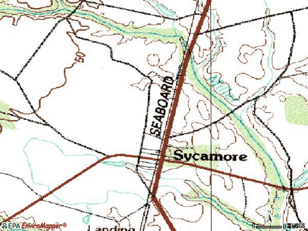 Zip code 29846 topographic map