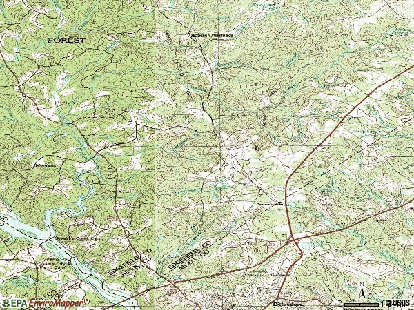 Zip code 29860 topographic map