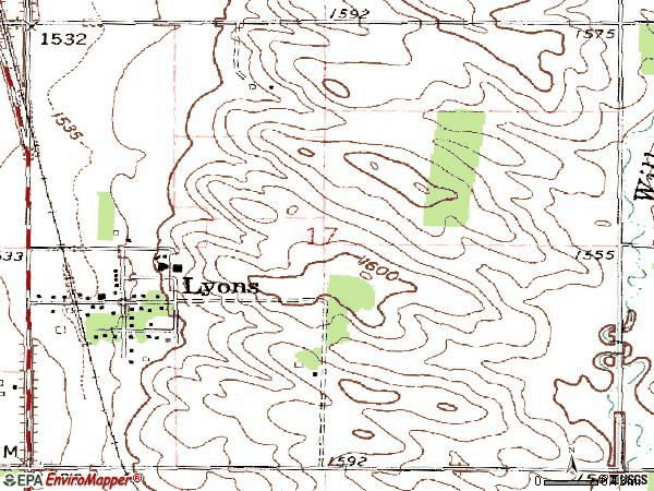 Zip code 57041 topographic map