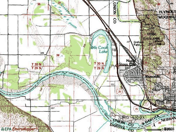 Zip code 57049 topographic map