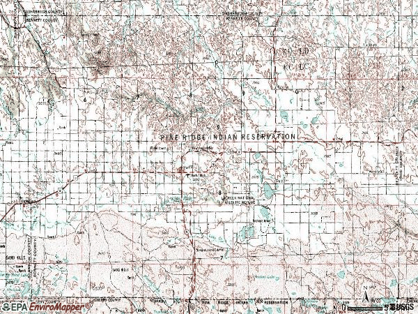 Zip code 57551 topographic map