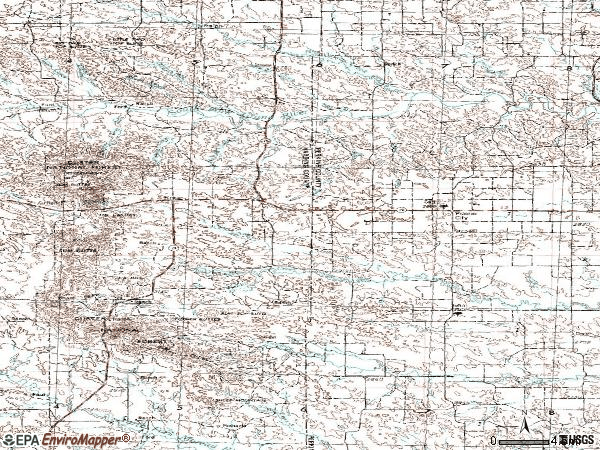 Zip code 57649 topographic map