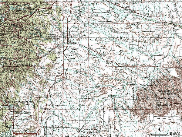 Zip code 57744 topographic map