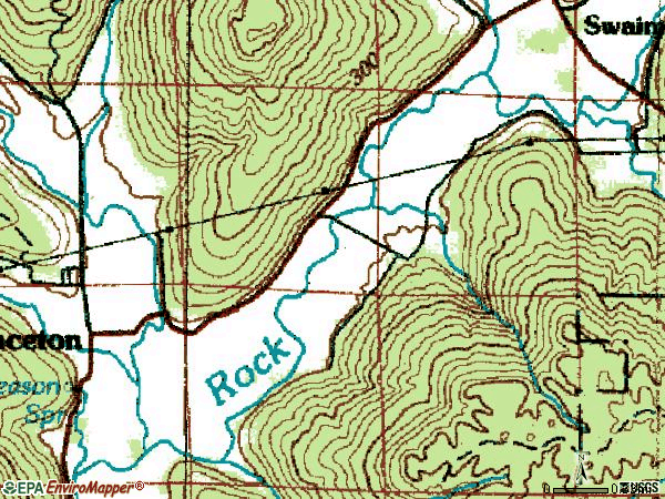 Zip code 35766 topographic map