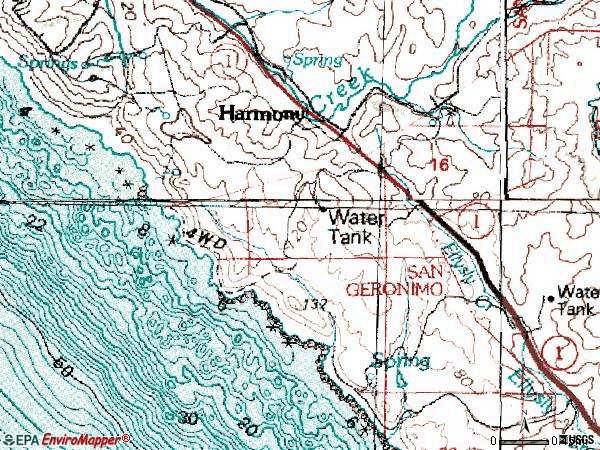 Zip code 93435 topographic map