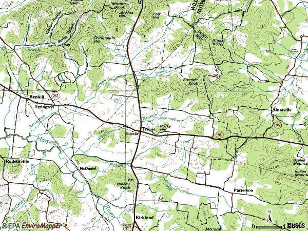 Zip code 37014 topographic map