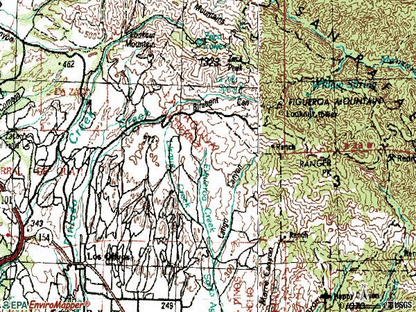 Zip code 93441 topographic map