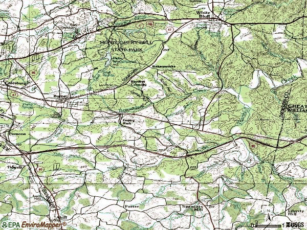 Zip code 37029 topographic map