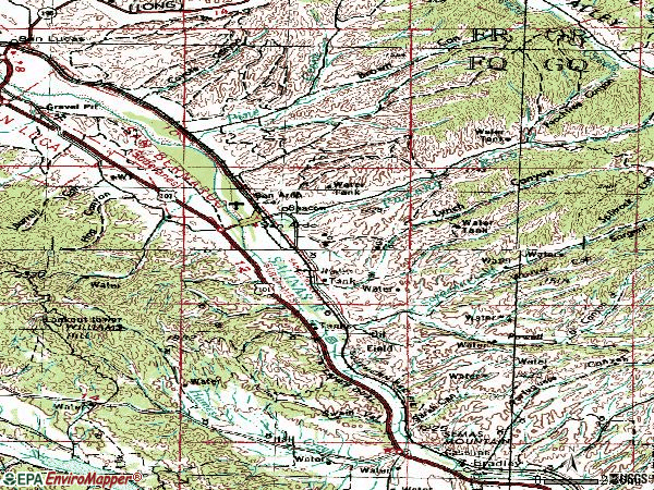 Zip code 93450 topographic map