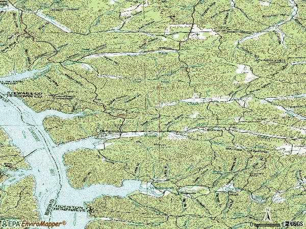 Zip code 37175 topographic map