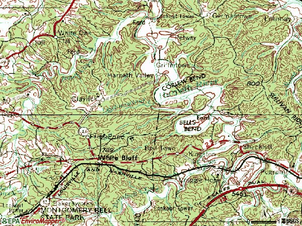 Zip code 37187 topographic map